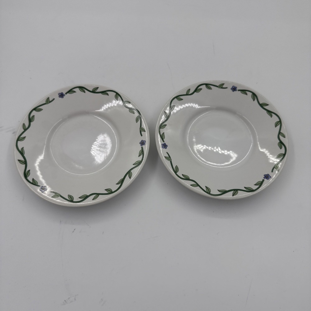Terrace‎ Blossoms Saucers International Tableworks SET of 2